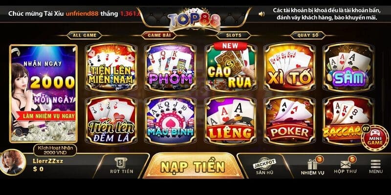 Top88 mang đến nhiều ưu đãi khủng cho hội viên