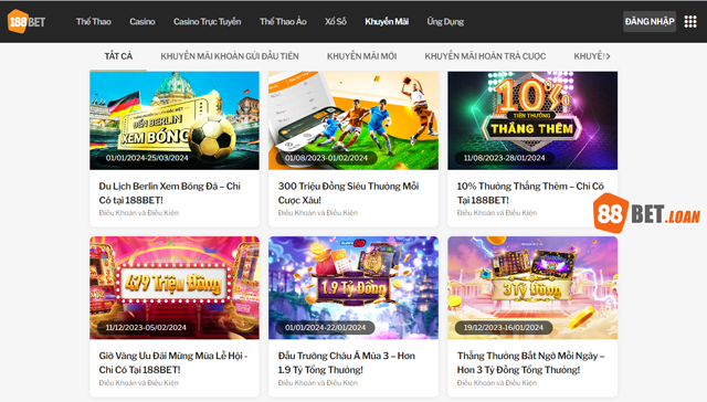 Thao tác giao dịch thanh toán tiện lợi tại 188bet