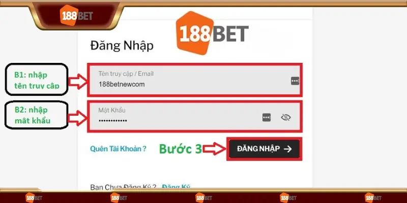 Đăng nhập bằng app 188bet